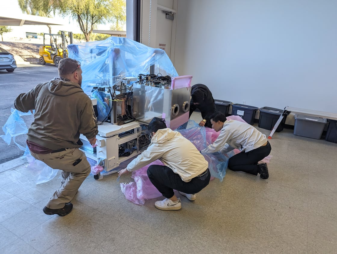 QCi Team Setting Up New TFLN Fab Facility